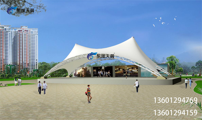 休闲广场膜结构-02