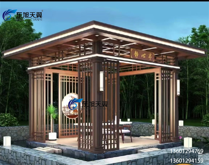 中式铝艺凉亭03